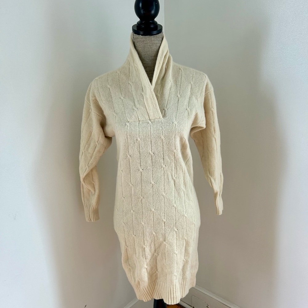 Vintage Mirrors Of Krizia Sweater Dress Lambswool/Angora Small